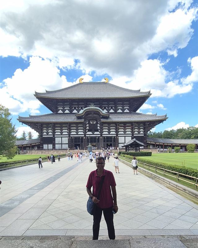 Varun at Todai-ji Temple, Nara