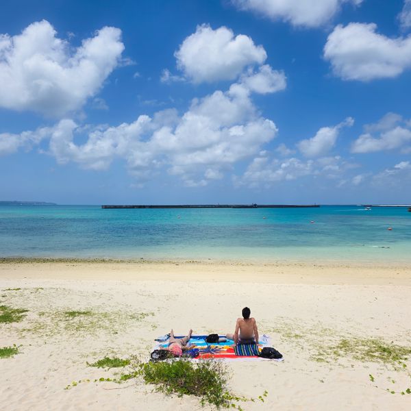 Sandy beach at Miyakojima, Okinawa